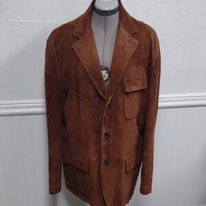 Polo by Ralph Lauren Brown Suede Blazer,